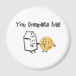 Milk and Cookies Magnet<br><div class="desc">You complete me... Milk and Cookies design</div>