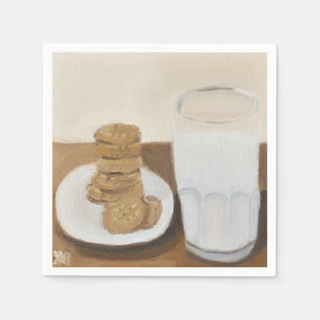 Milk and Cookies Napkin (Front)