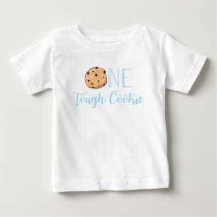 Milk and Cookies One Tough Cookie 1st Birthday Baby T-Shirt