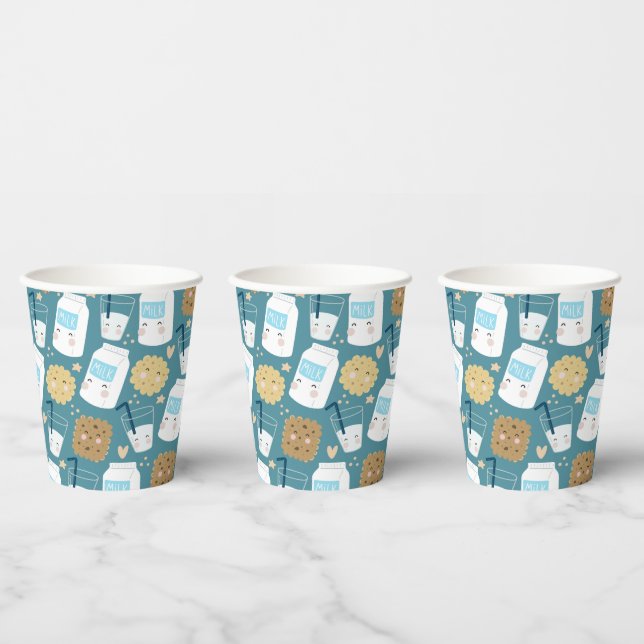 Milk and Cookies Paper Cups (Multi)