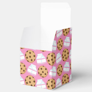 Milk and Cookies Pattern Favour Box