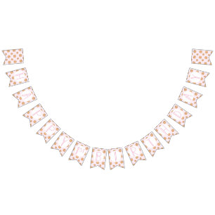 Milk and Cookies Pink Birthday Bunting