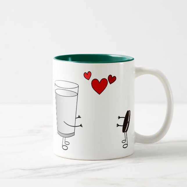 Milk and Cookies Two-Tone Coffee Mug (Right)