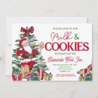 Milk and cookies with santa, Santa Breakfast,