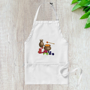 Milk and Honey with Berries Rustic Food Standard Apron