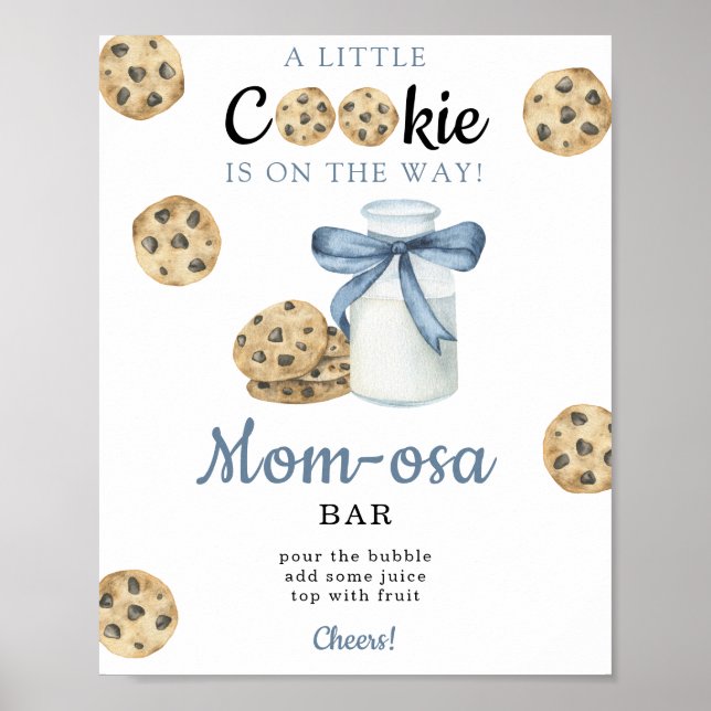Milk baby shower Momosa bar Poster (Front)