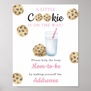 Milk baby shower Mum to be addressee Poster