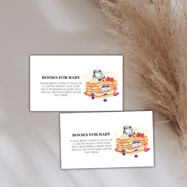 Milk Berry Pancake Brunch Books For Baby Shower Enclosure Card (Milk Berry Pancake Brunch Books For Baby Shower Enclosure Card)