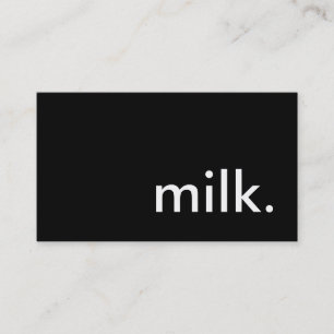 milk. business card