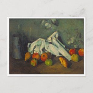 Milk Can and Apples by Cezanne Postcard