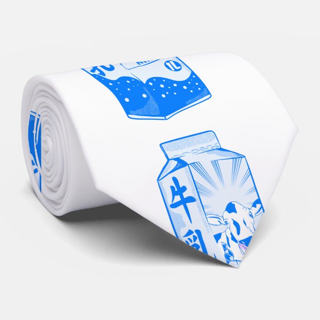 Milk Carton Cute cow Tie (Rolled)