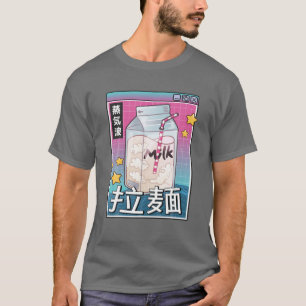 Milk Carton Digital Japan Style 80S Otaku Vaporwav T-Shirt