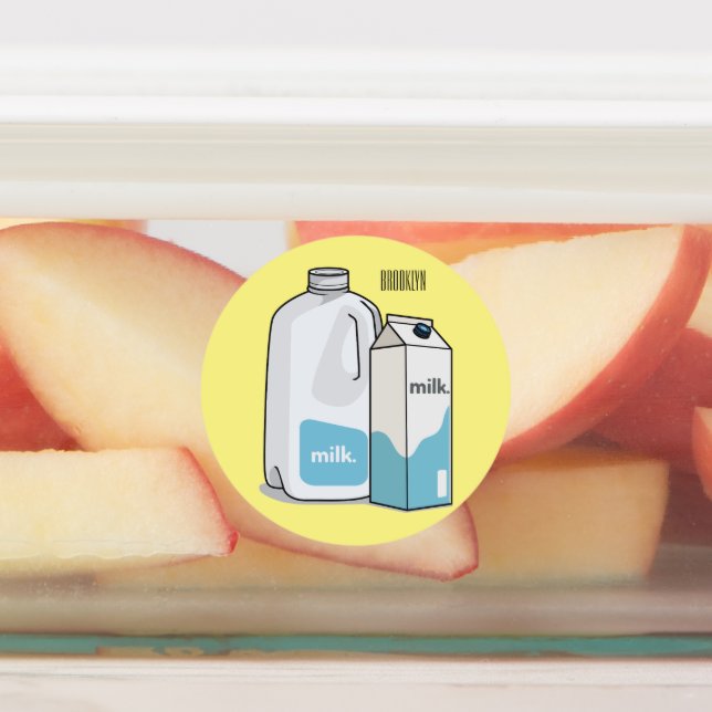 Milk cartoon illustration (Affixed)