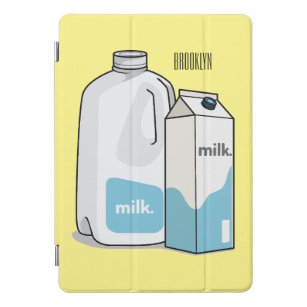 Milk cartoon illustration iPad pro cover