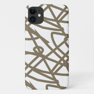 Milk Chocolate Abstract Art iPhone 11 Case