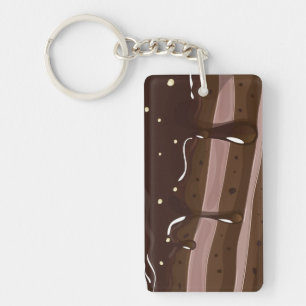 Milk Chocolate cake. Key Ring