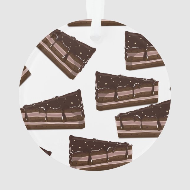 Milk Chocolate cake. Ornament (Back)