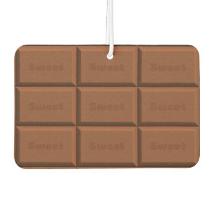 milk chocolate car air freshener