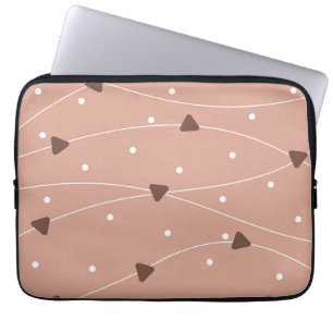 Milk Chocolate Chips Pattern Laptop Sleeve
