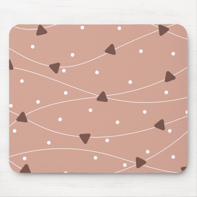 Milk Chocolate Chips Pattern Mouse Mat (Front)