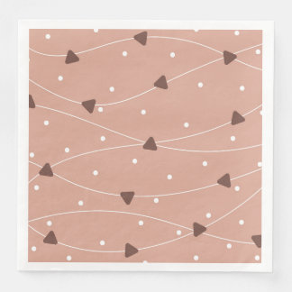 Milk Chocolate Chips Pattern Napkin