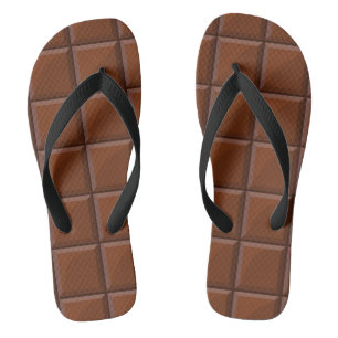 Milk chocolate flip flops