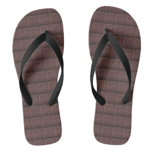 Milk chocolate flip flops