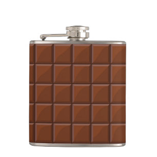 Milk chocolate hip flask