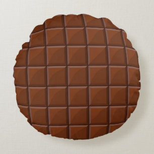 Milk chocolate round cushion