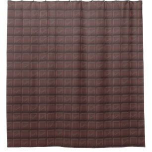 Milk chocolate shower curtain