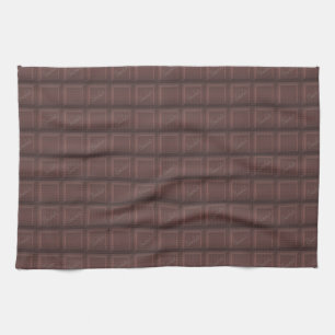Milk chocolate tea towel