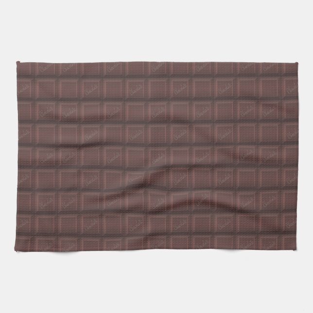 Milk chocolate tea towel (Horizontal)