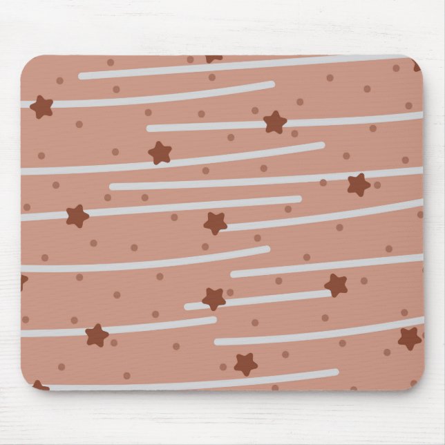 Milk Chocolatey Stars and Stripes Pattern Mouse Mat (Front)