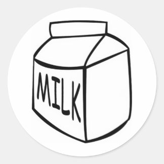 Milk Classic Round Sticker