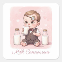 Milk Connoisseur Baby Girl Print Nursery