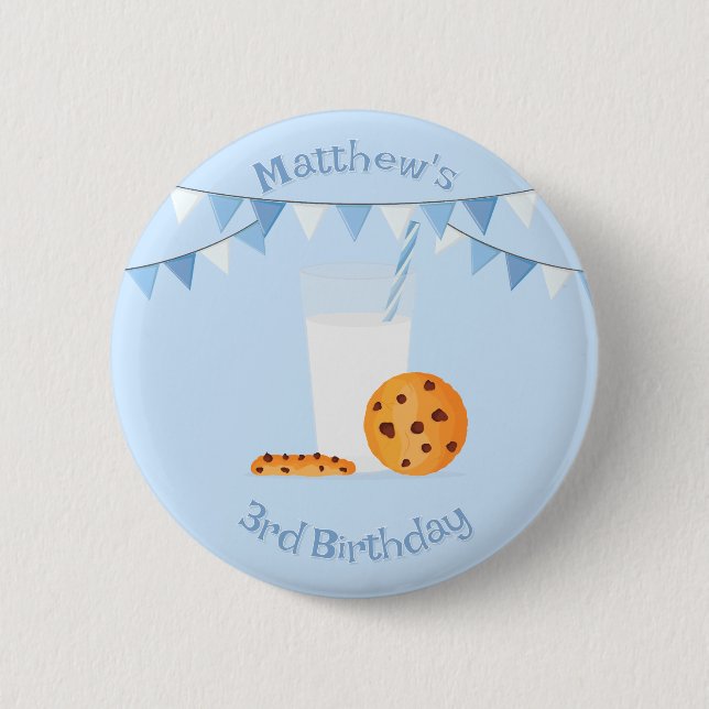 Milk & Cookies 6 Cm Round Badge (Front)