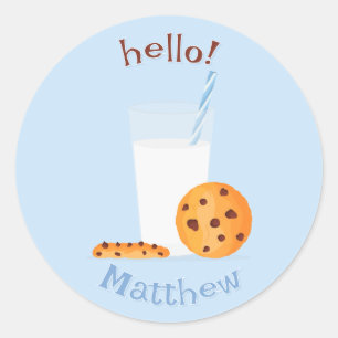 Milk & Cookies Classic Round Sticker