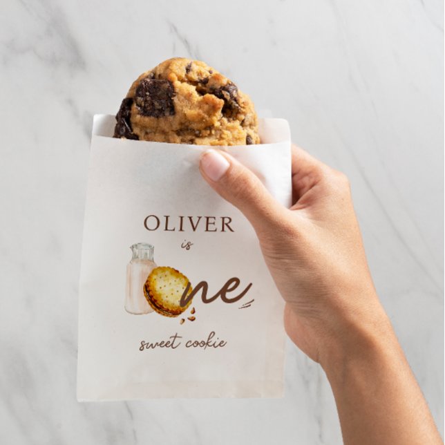 Milk & Cookies First Birthday Party Favour Bags (Creator Uploaded)