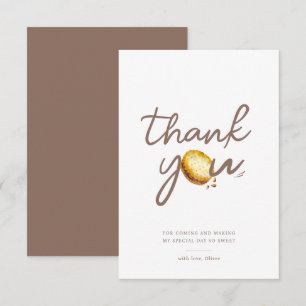 Milk & Cookies First Birthday Party Thank You