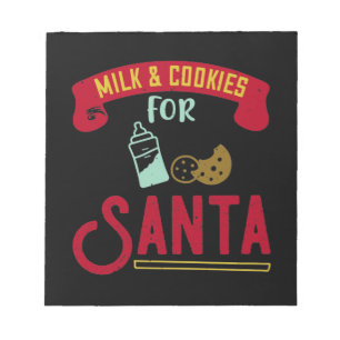 Milk & Cookies For Santa Notepad