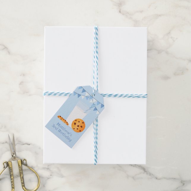 Milk & Cookies Gift Tags (With Twine)