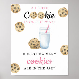 Milk & cookies - How many cookies are in the jar Poster