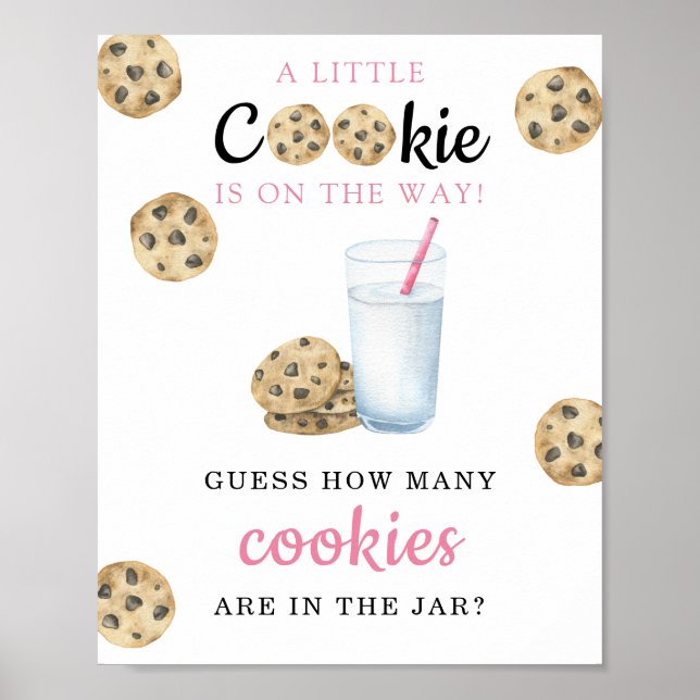 Milk & cookies - How many cookies are in the jar Poster (Front)