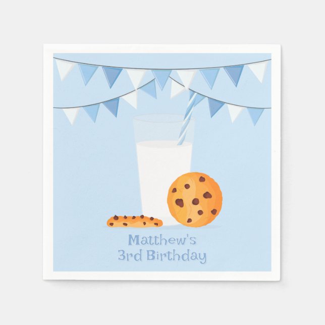 Milk & Cookies Napkin (Front)