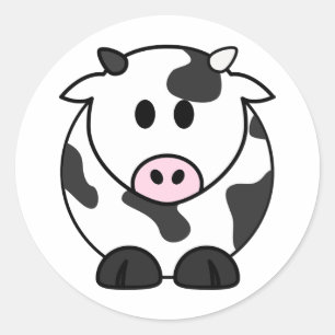 Milk Cow Cow Cattle Classic Round Sticker