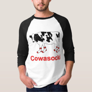 Milk Cow in Socks - Cowasocki Cow A Socky T-Shirt