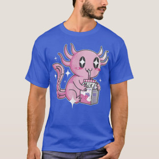 Milk Drink Axolotl Kawaii Cute Japan T-Shirt