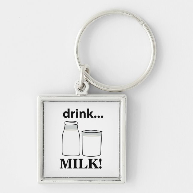 Milk Drink Milk  Key Ring (Front)