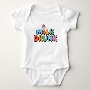 Milk Drunk Newborn Baby Bodysuit