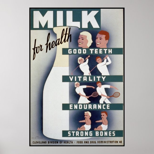 Milk For Health Poster (Front)